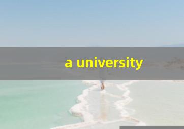 a university